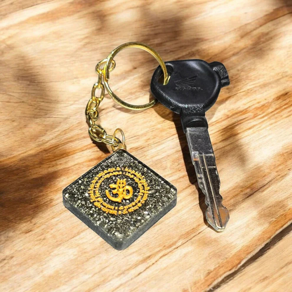 Pyrite Dhan Varsha Keychain