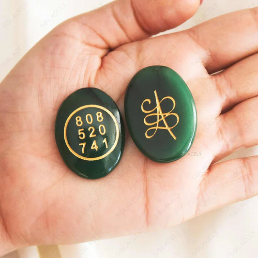 Green Jade Zibu Coin - Attract Money & Good Luck